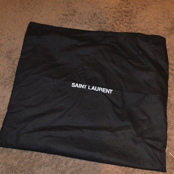 NEW NWOT $2650 Saint Laurent Rive Gauche Raffia Leather Tote Bag - Picture 11 of 11